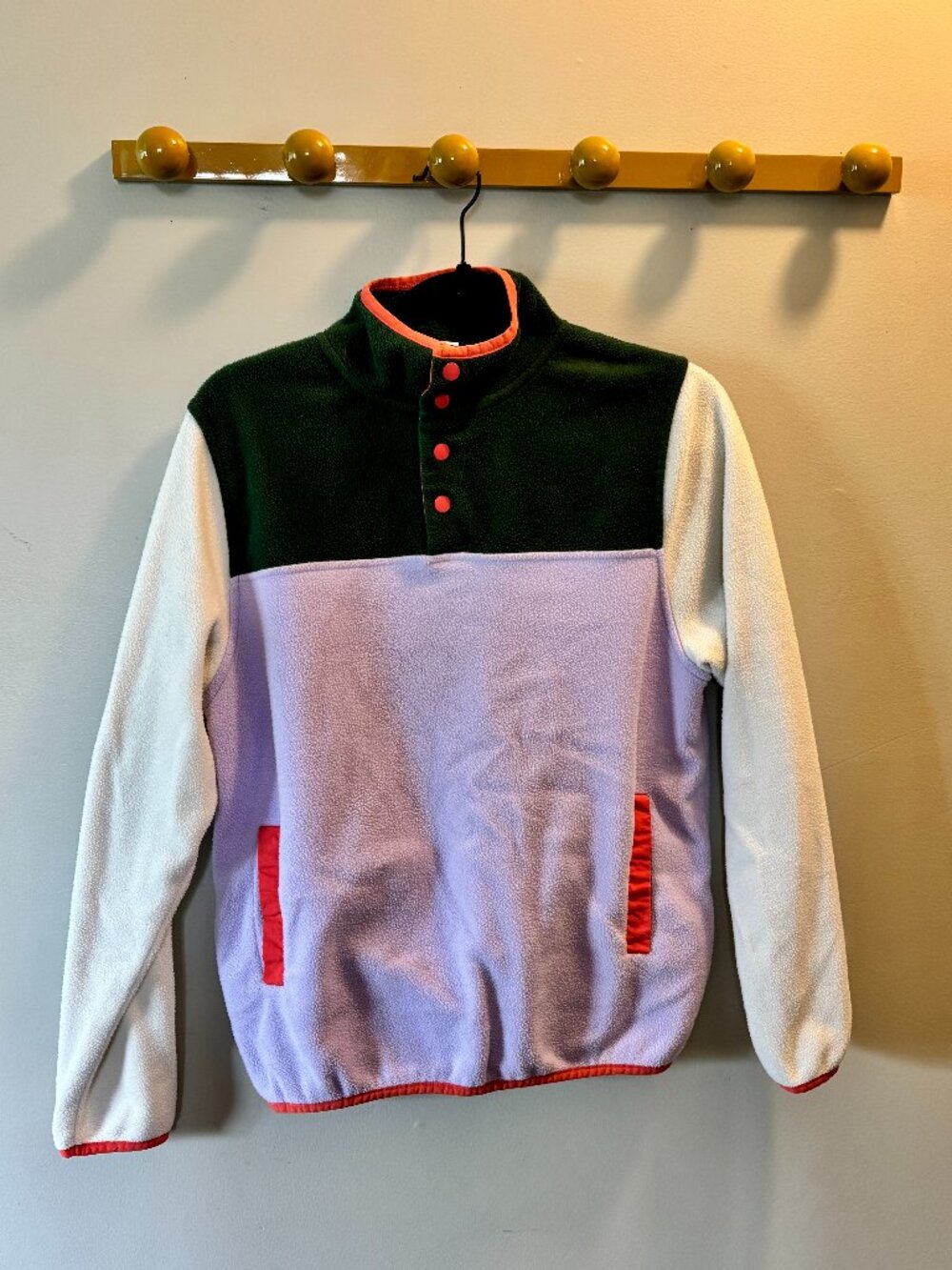 Colorblock Fleece Pullover